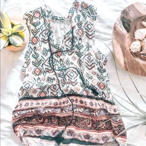 Daniel Rainn Pattern Tank with Tassles